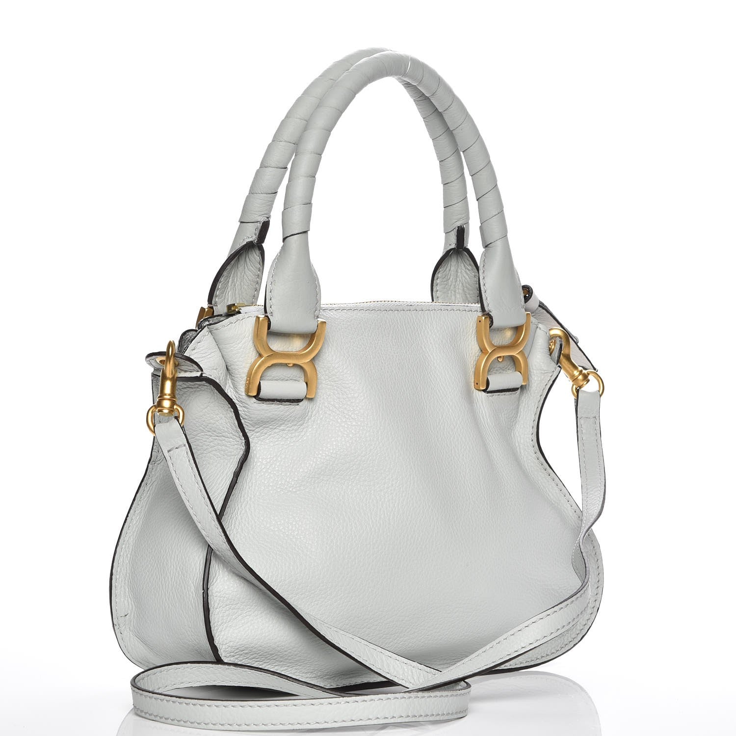 Chloe Calfskin Small Marcie Satchel Airy Grey 4 of 8