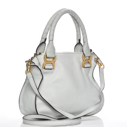 Chloe Calfskin Small Marcie Satchel Airy Grey 4 of 8