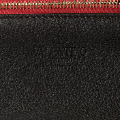 Valentino Garavani Grained Calfskin Small Rockstud Tote Black 6 of 9