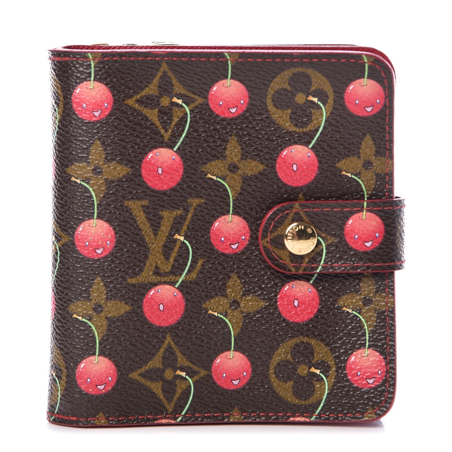 Monogram Cerises Compact Zippe Wallet