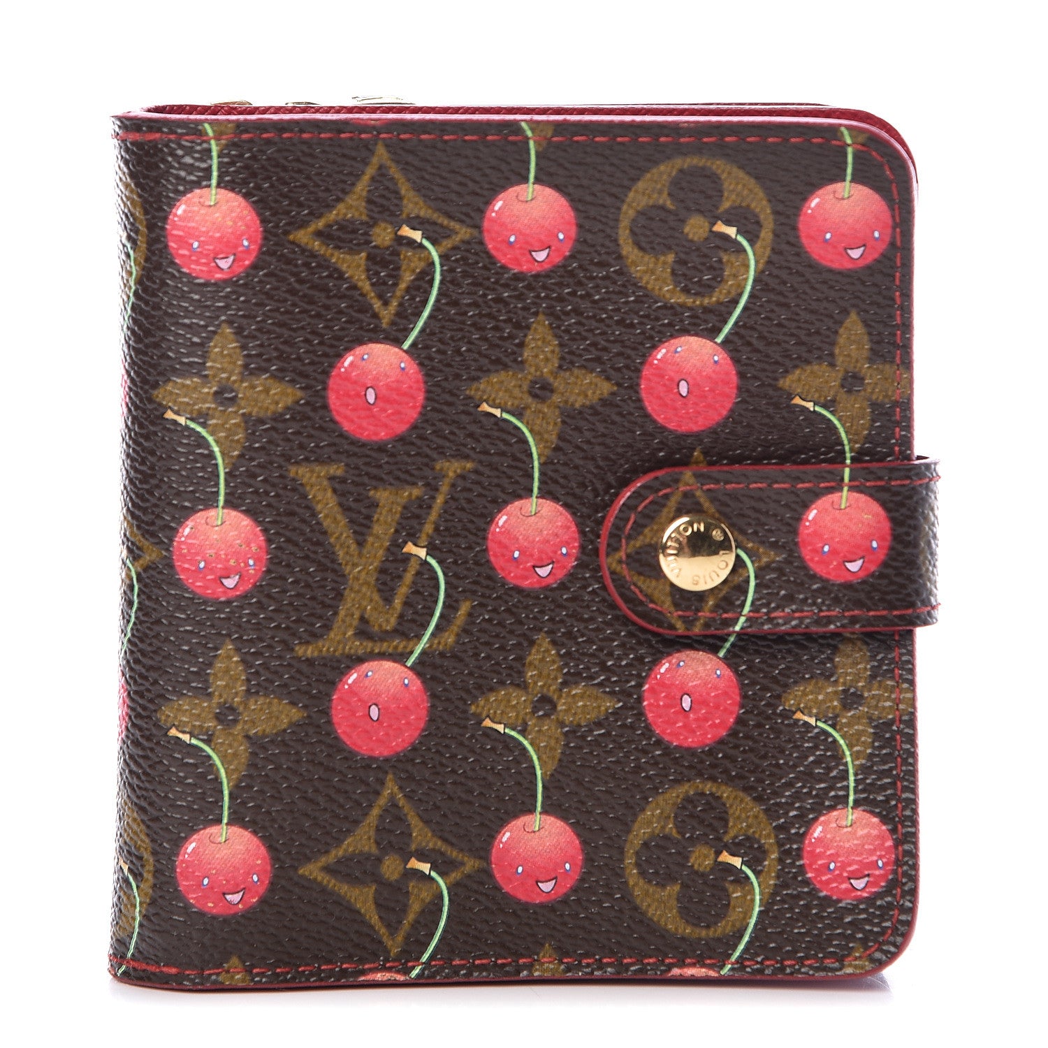 Louis Vuitton Monogram Cerises Compact Zippe Wallet 1 of 10