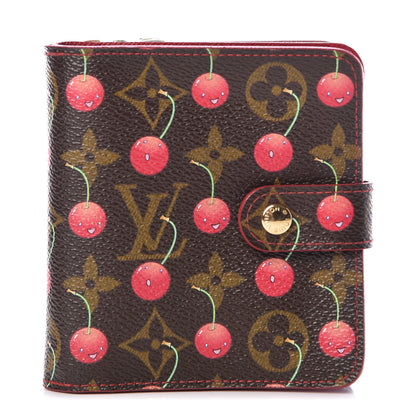 Louis Vuitton Monogram Cerises Compact Zippe Wallet 1 of 10