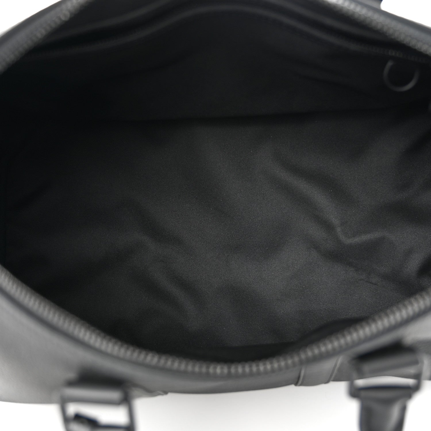 Louis Vuitton Grained Calfskin Aerogram Keepall Bandouliere 40 Black 4 of 16