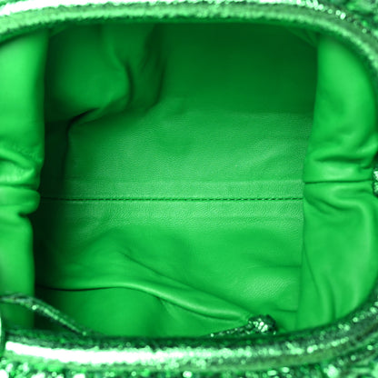 Bottega Veneta Metallic Nappa Intrecciato The Mini Pouch Parakeet 5 of 10