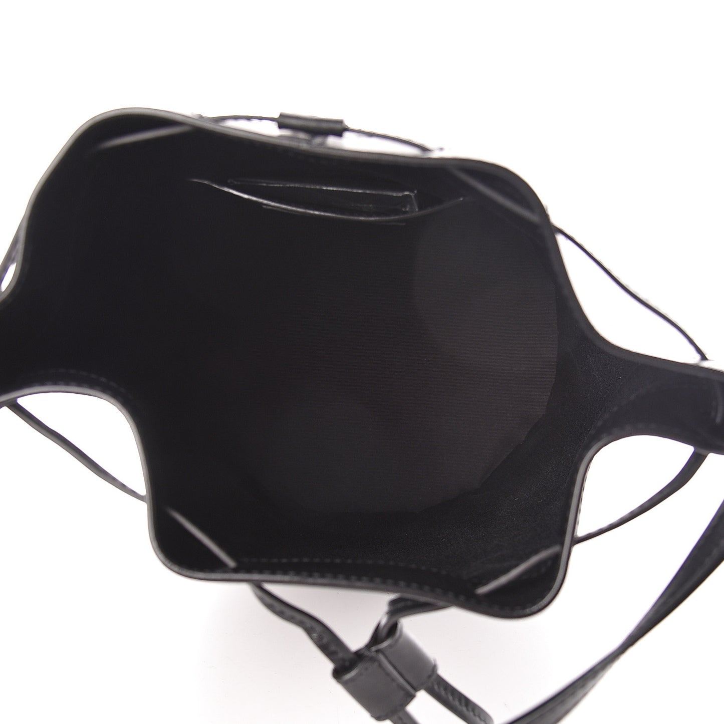 Smooth Calfskin Medium Talitha Bucket Bag Black
