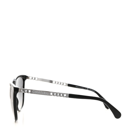 Chanel Chain Polarized Sunglasses 5352-A Black 3 of 8
