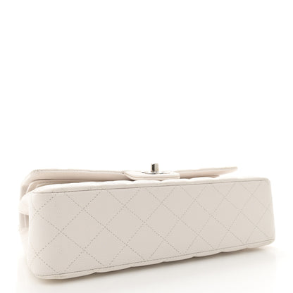 Chanel Caviar Quilted Medium Double Flap White 4 of 11