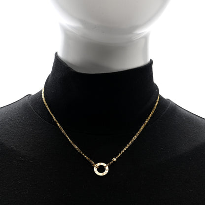 Cartier 18K Yellow Gold 2 Diamond LOVE Necklace 2 of 4