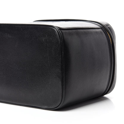 Chanel Caviar CC Vanity Train Case Black 7 of 10