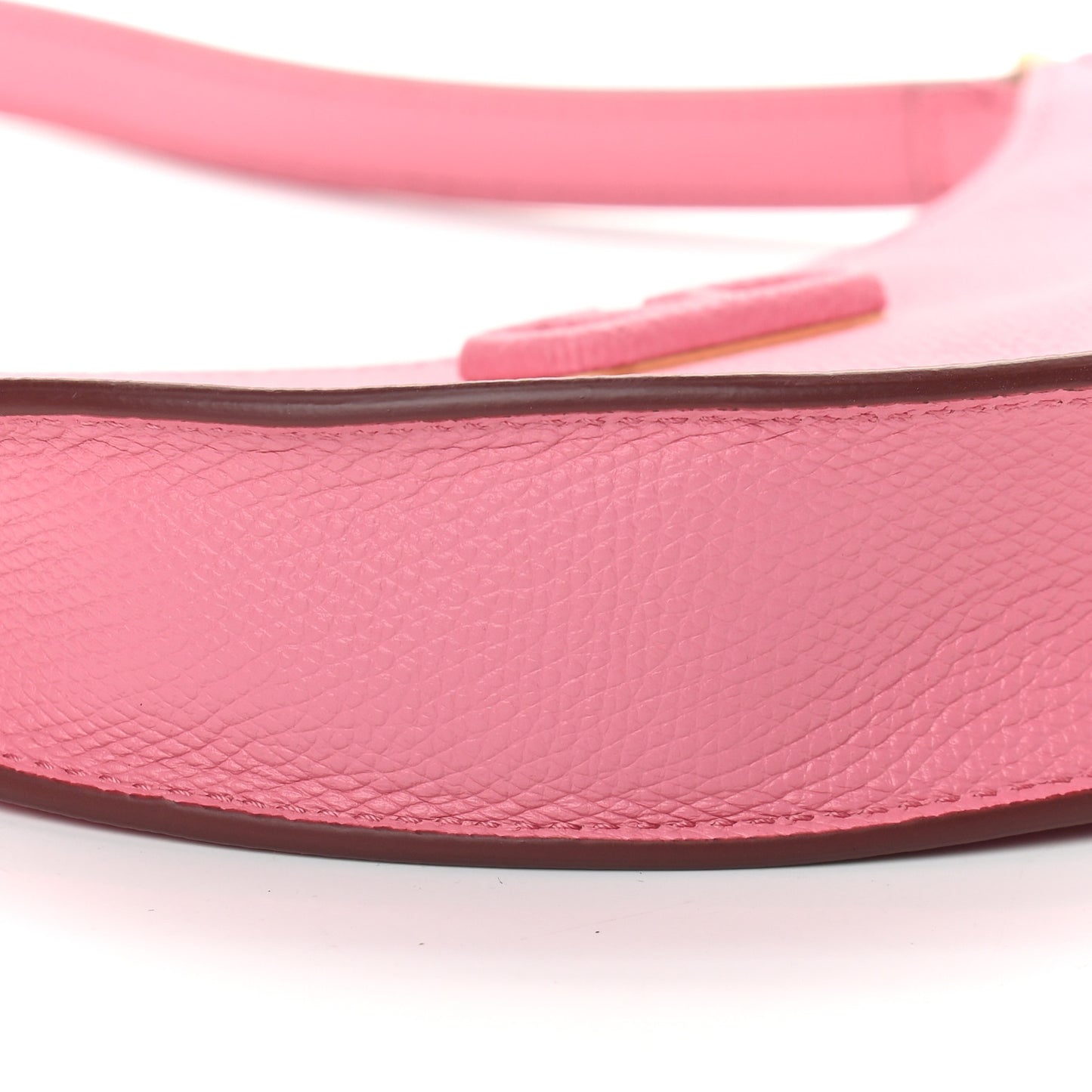 Grainy Calfskin Mini Vlogo Hobo Bag Flamingo Pink