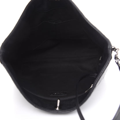 Chanel Grained Calfskin Stitched Medium Braided With Style Hobo Black 5 of 14