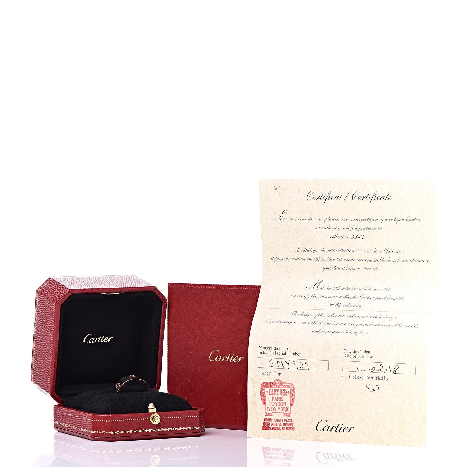 Cartier 18K Pink Gold 5.5mm LOVE Ring 57 8 5 of 5