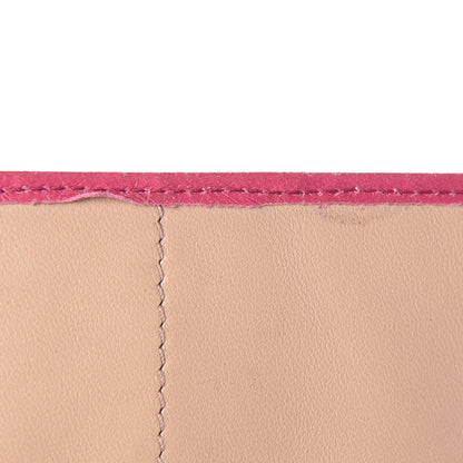 Prada Vitello Antic Soft Metal Chevron Wallet Pink 15 of 16