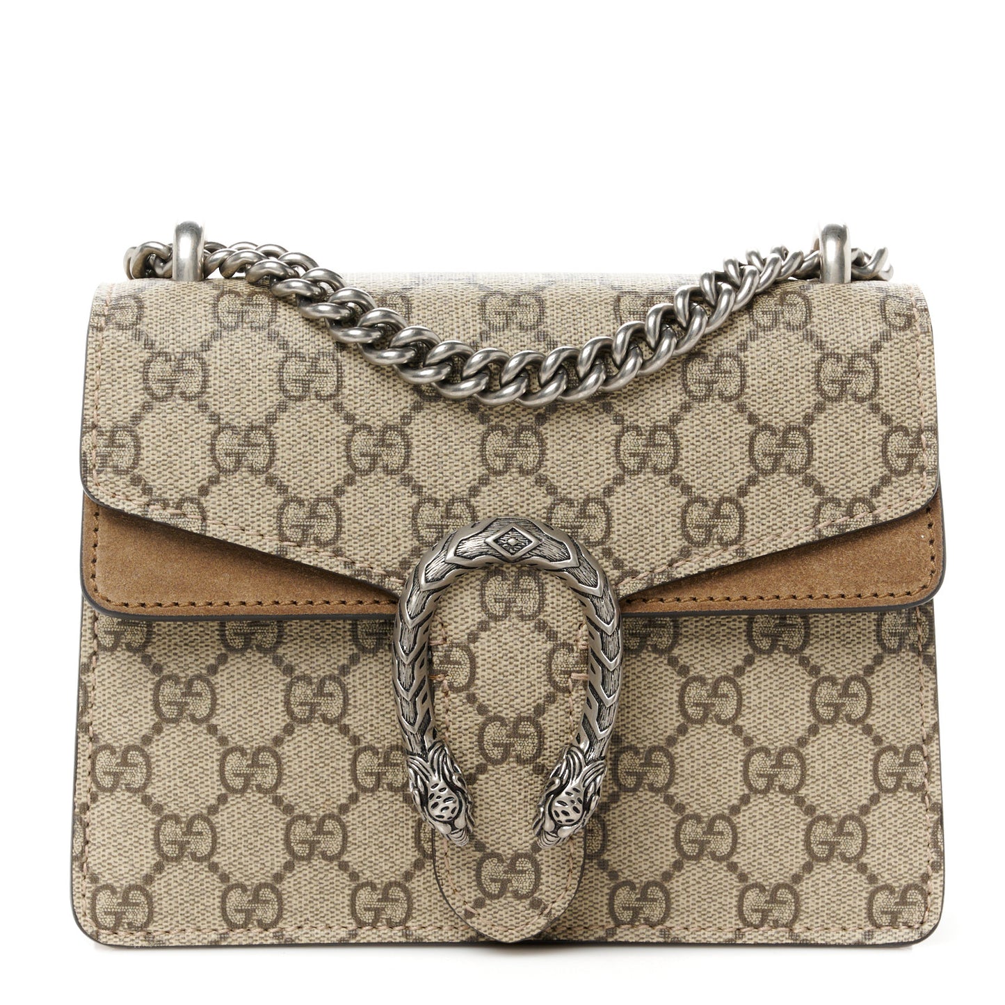GG Supreme Monogram Mini Dionysus Shoulder Bag Taupe