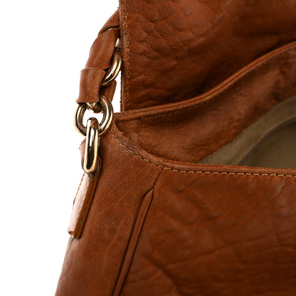 Fendi Crinkled Lambskin Mia Shoulder Flap Camel 15 of 15