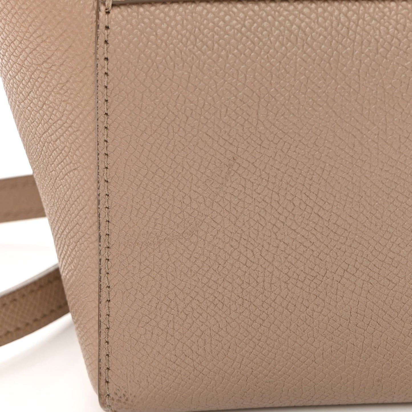 Grained Calfskin Pico Belt Bag Light Taupe