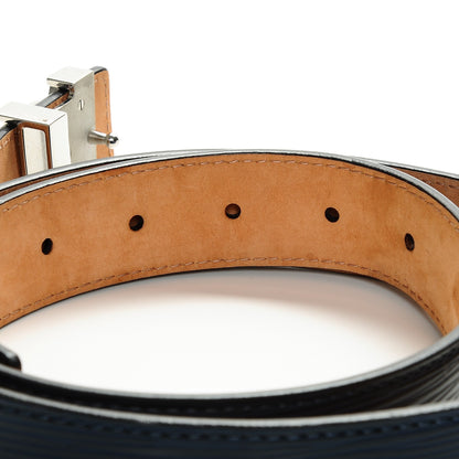 Louis Vuitton Epi LV Initiales Belt 85 34 Indigo 5 of 7