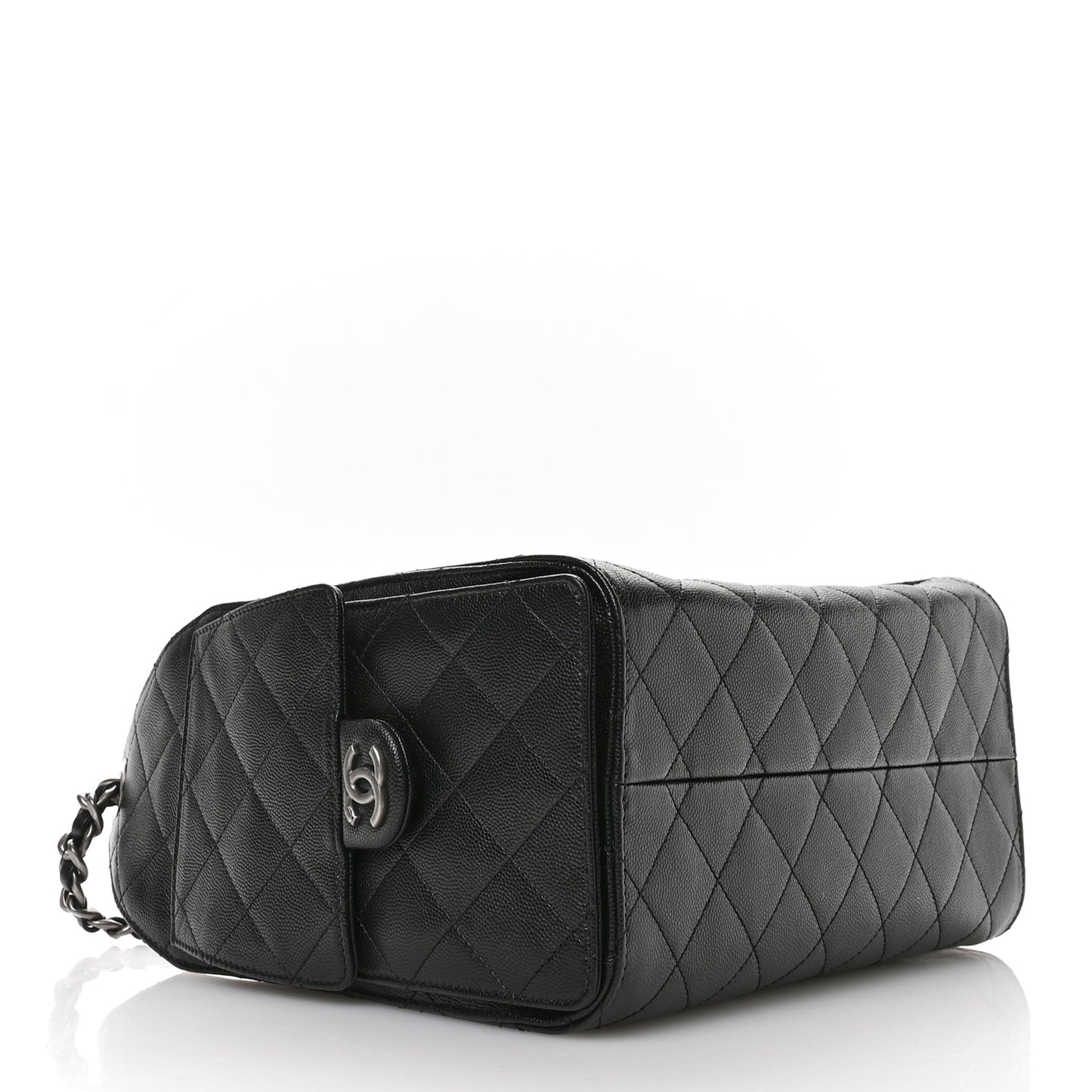 Caviar Quilted Small Chanel 25 Handbag Black