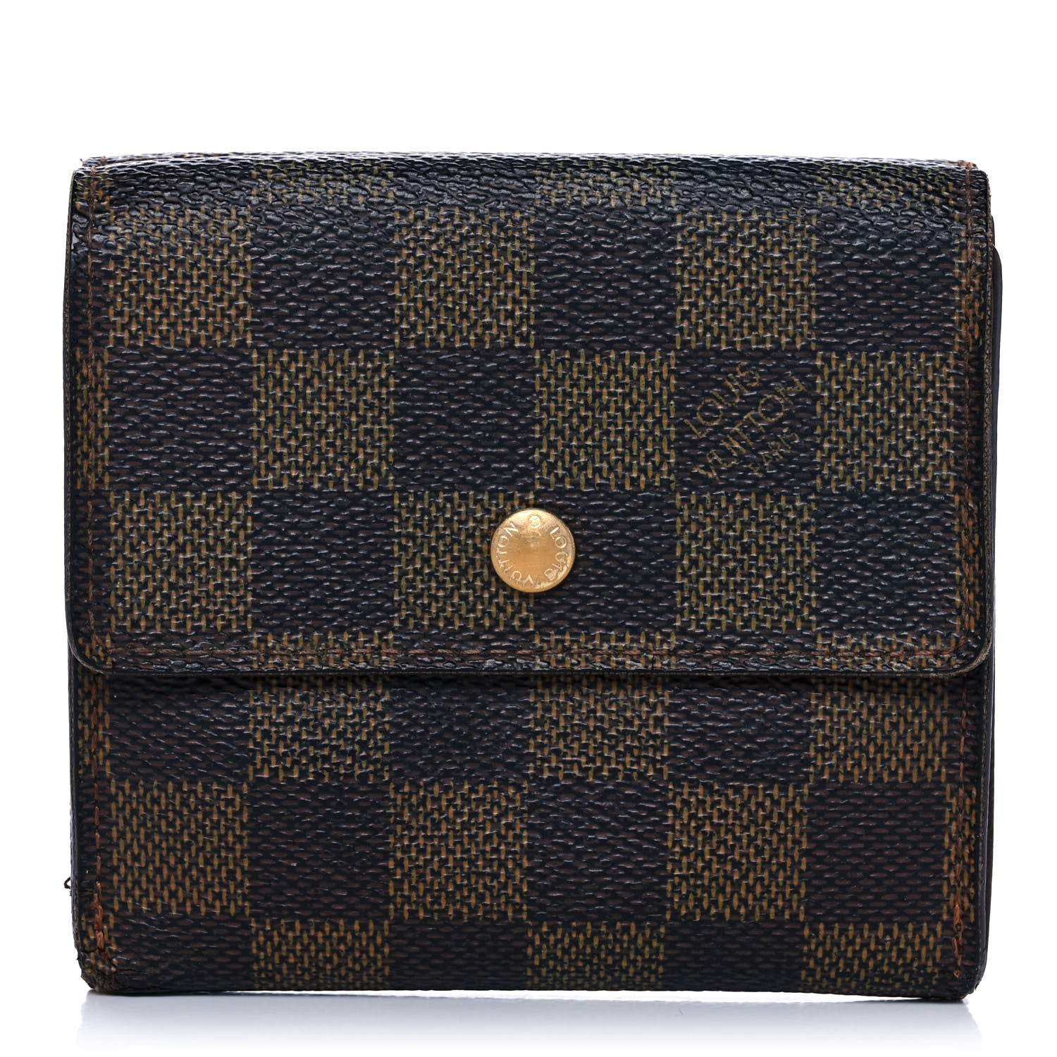 Louis Vuitton Damier Ebene Elise Wallet 1 of 12