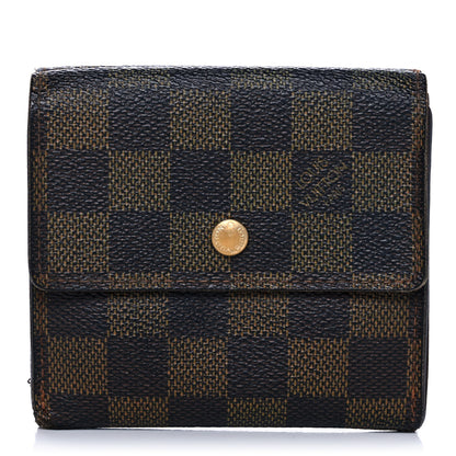 Louis Vuitton Damier Ebene Elise Wallet 1 of 12