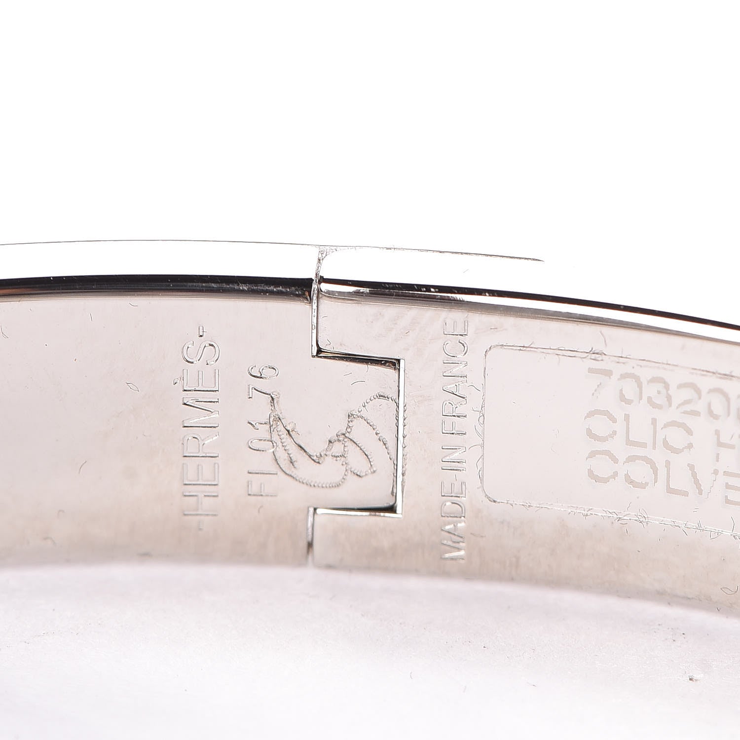 Hermes Matte Enamel Narrow Clic Clac HH Bracelet GM Colvert 3 of 5