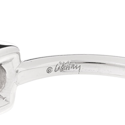 Tiffany 18K White Gold Diamond .17ct Frank Gehry Torque Ring 50 5.25 6 of 6