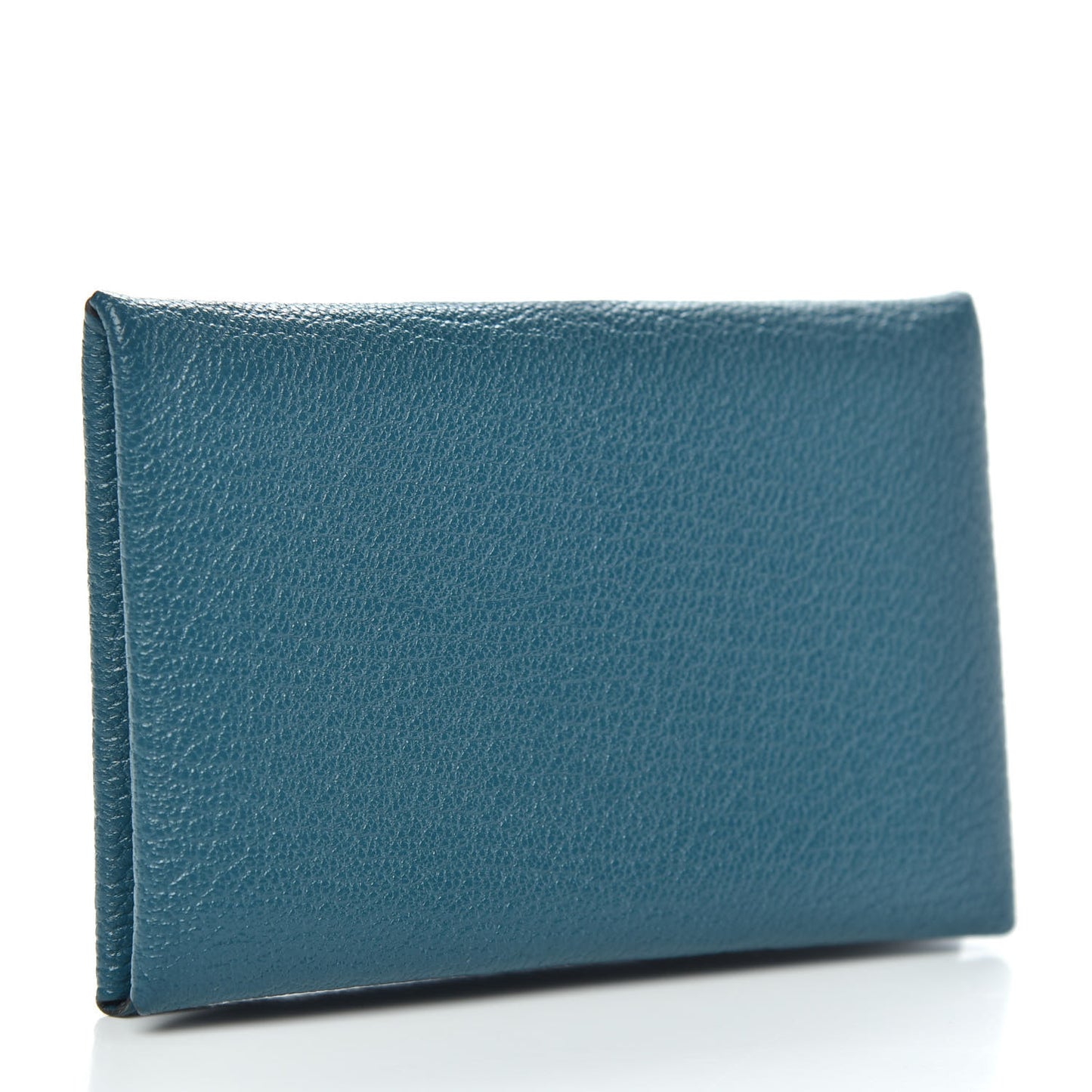 Chevre Mysore Calvi Card Case Vert Bosphore