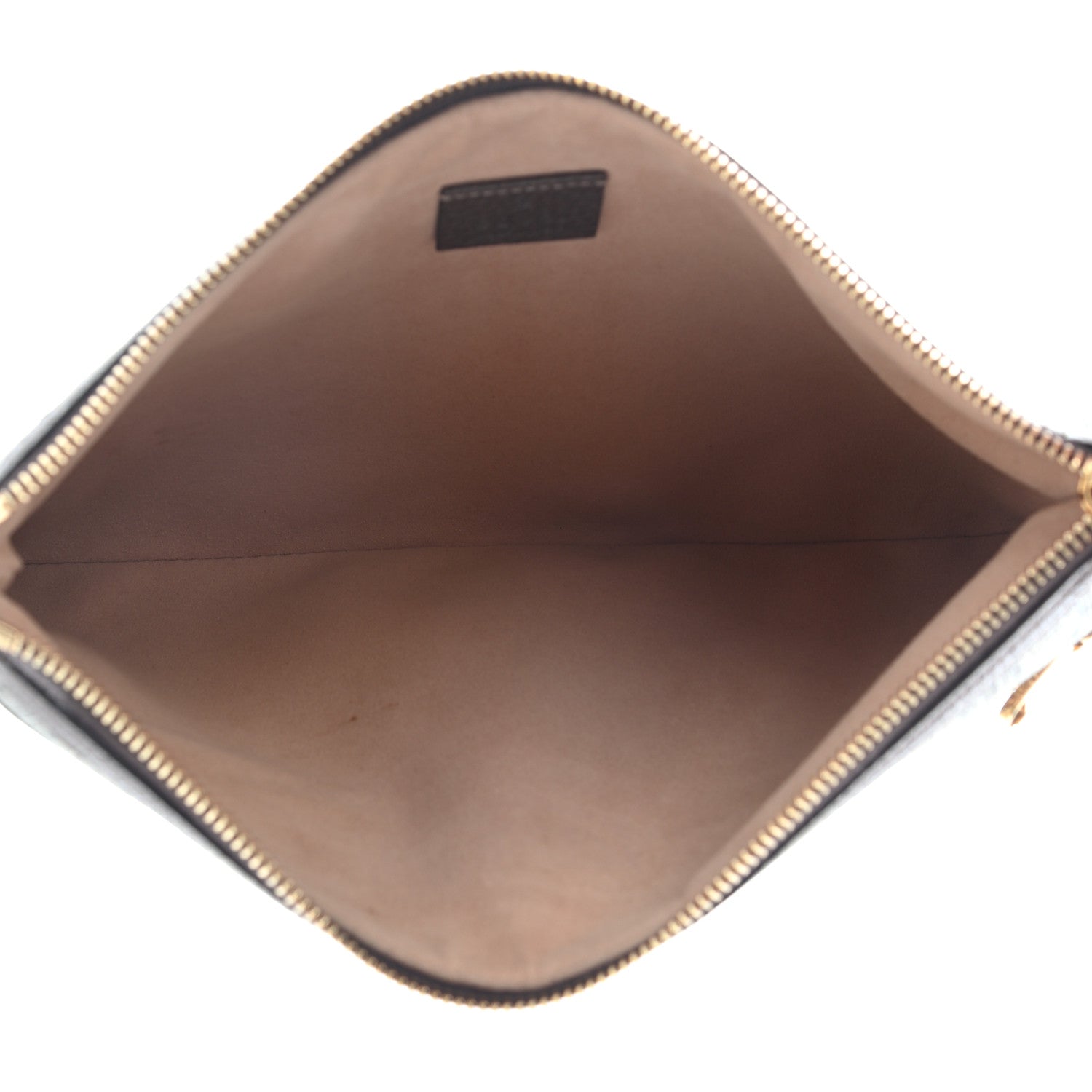 Gucci GG Supreme Monogram Large Ophidia Pouch Clutch Brown 6 of 11