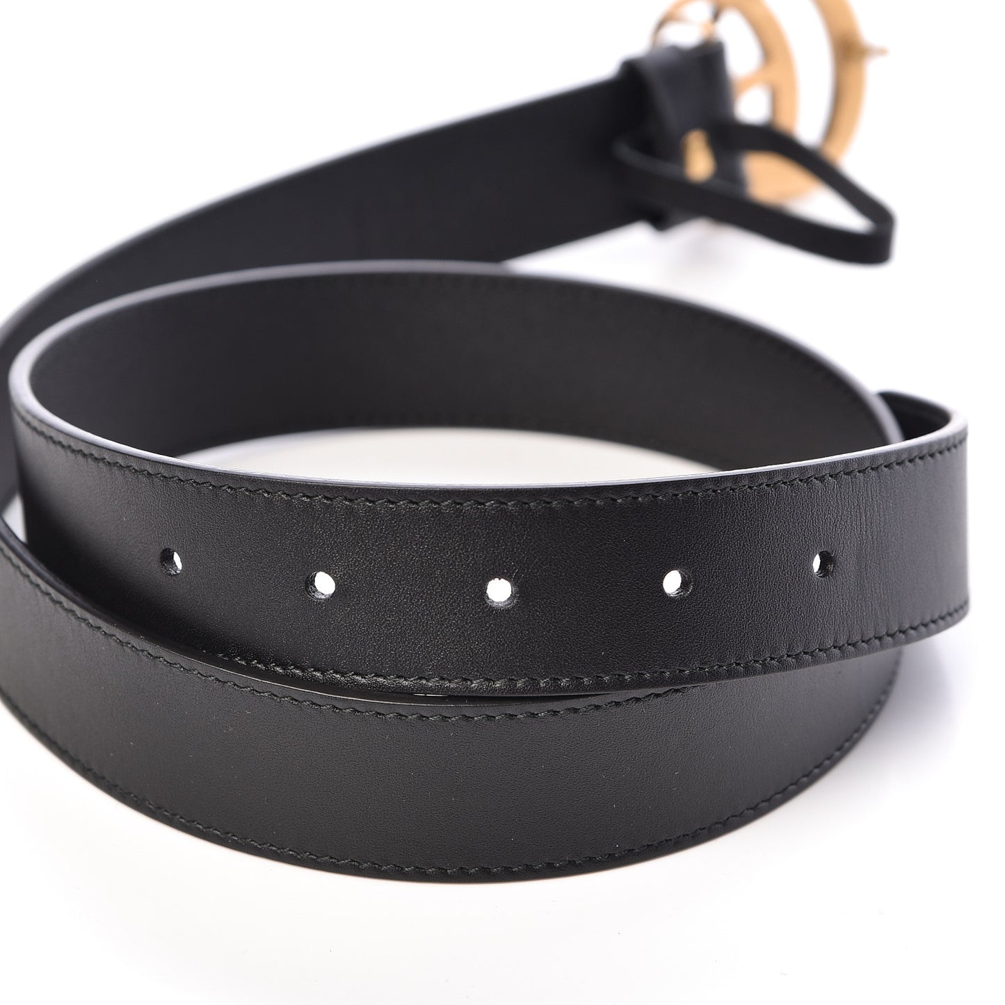 Calfskin Double G 30mm Belt 80 32 Black