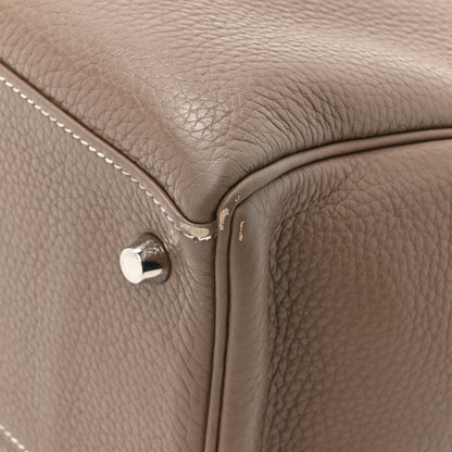 Hermes Taurillon Clemence Kelly Retourne 32 Etoupe 16 of 17