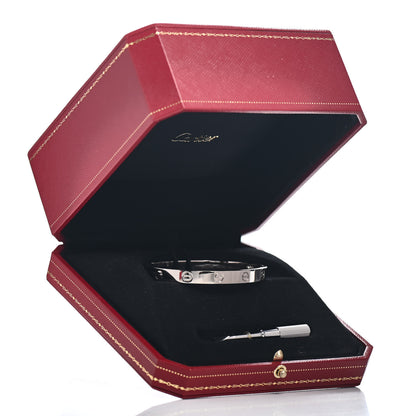 Cartier 18K White Gold LOVE Bracelet 17 6 of 6