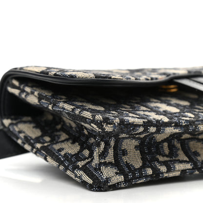 Christian Dior Oblique Saddle Belt Bag Blue 9 of 10