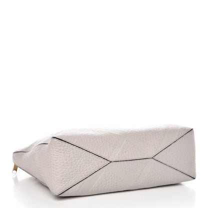 Burberry Heritage Grain Check Embossed Medium Dewsbury Tote Stone White 5 of 11