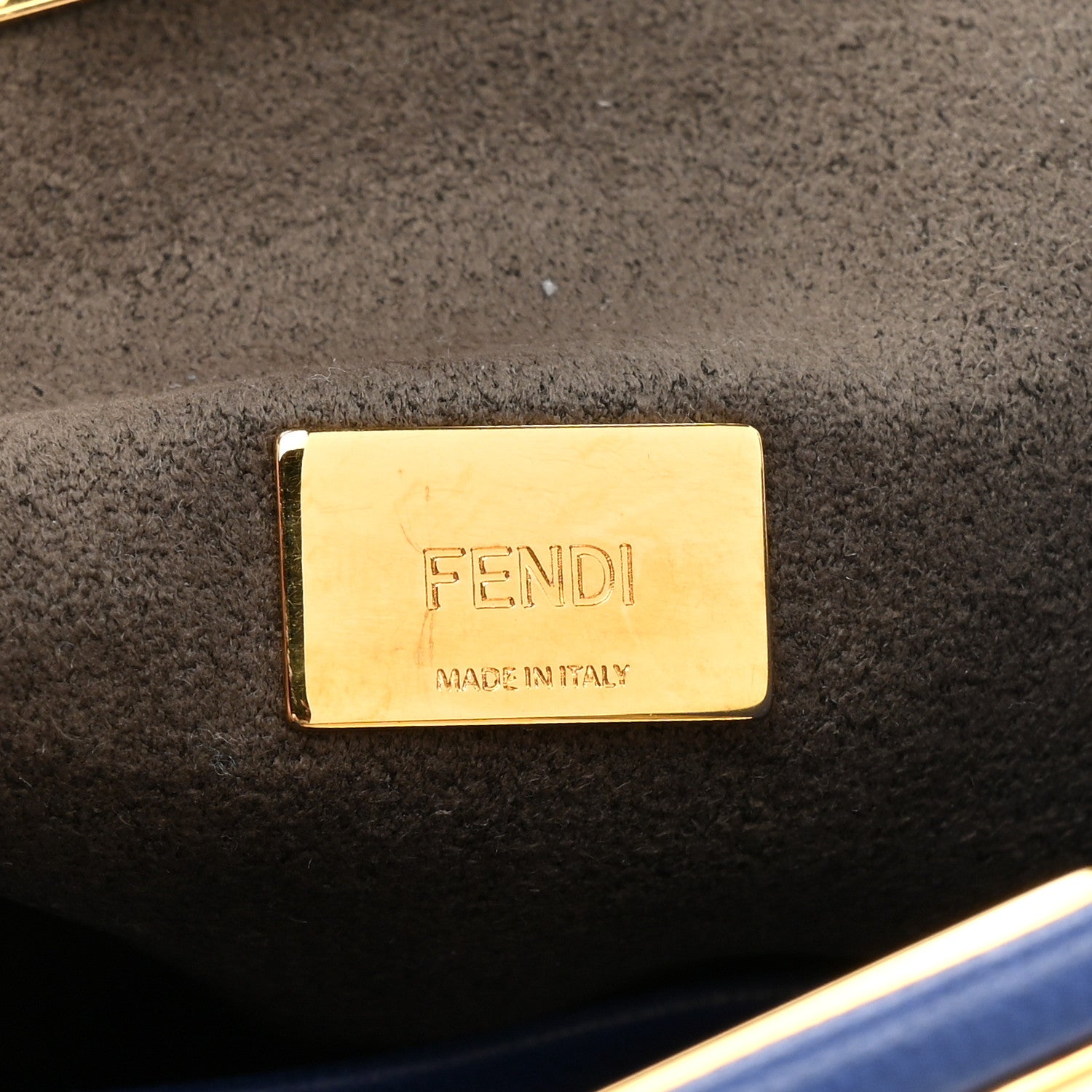 Fendi Shiny Nappa Micro Peekaboo Iconic Satchel Bluette 7 of 16