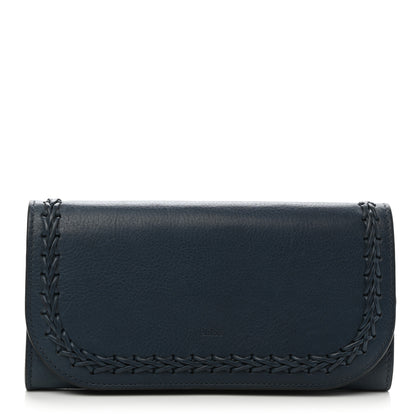 Chloe Calfskin Hudson Long Wallet Navy Blue 1 of 6