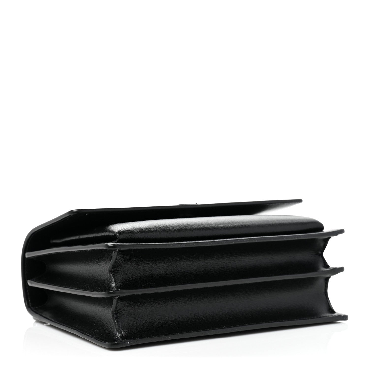 Saint Laurent Calfskin Medium Monogram Monochrome Sunset Black 4 of 8