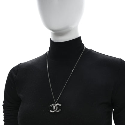 Chanel Crystal Ruthenium CC Necklace 2 of 4