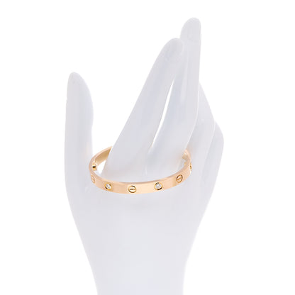 Cartier 18K Pink Gold 4 Diamond LOVE Bracelet 15 2 of 9