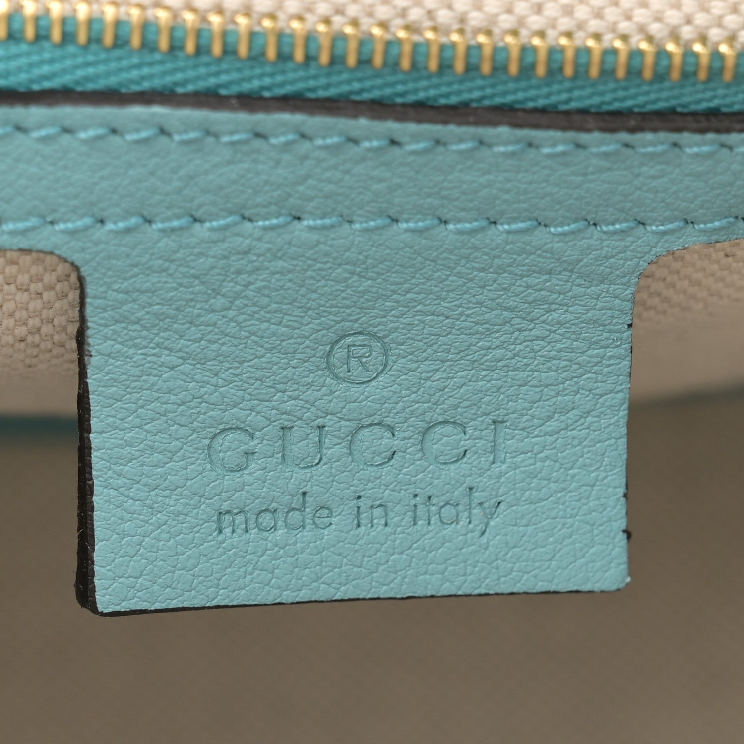 Gucci Wonka Grain Calfskin GG Monogram Star Embossed Small GG Shoulder Bag Dusty Azure 6 of 11