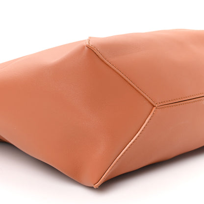 Loewe x Albers Calfskin Medium Puzzle Fold Tote Caramel Bright Green 9 of 10