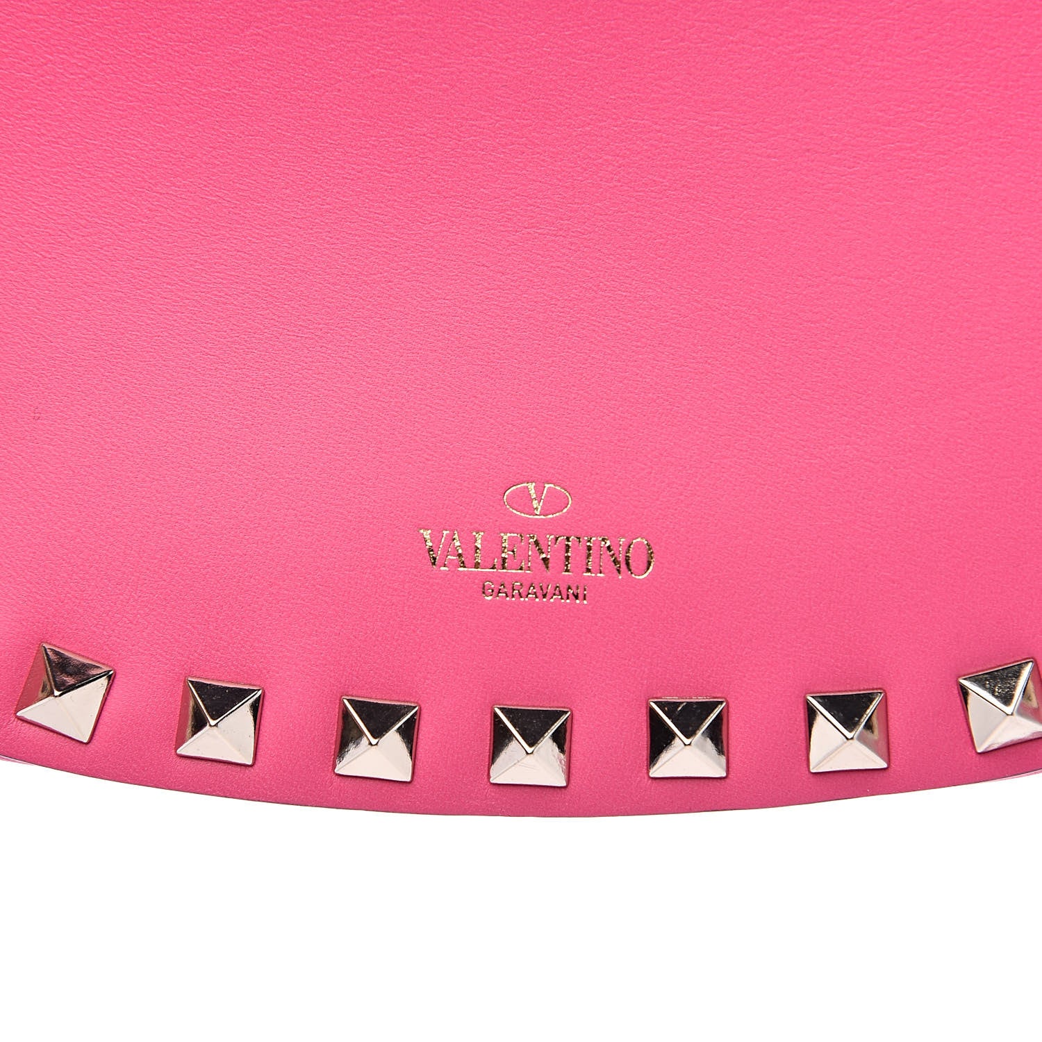 Valentino Garavani Vitello Rockstud Crossbody Saddle Bag Peony 9 of 11