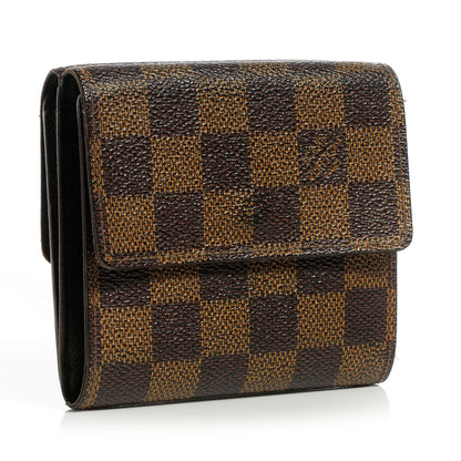 Louis Vuitton Damier Ebene Porte-Monnaie Billets Cartes Wallet 3 of 12