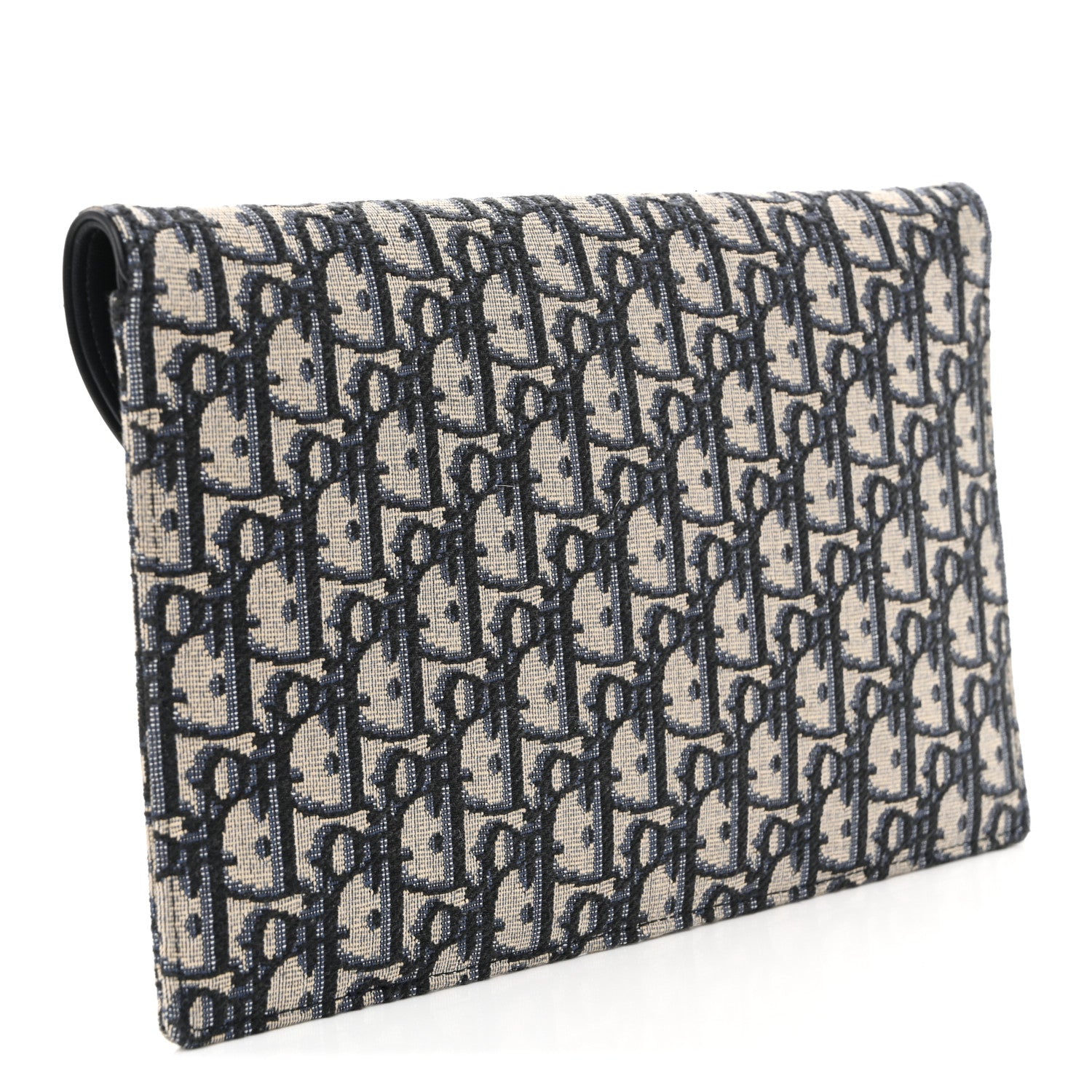 Christian Dior Oblique Saddle Pouch Blue 3 of 11