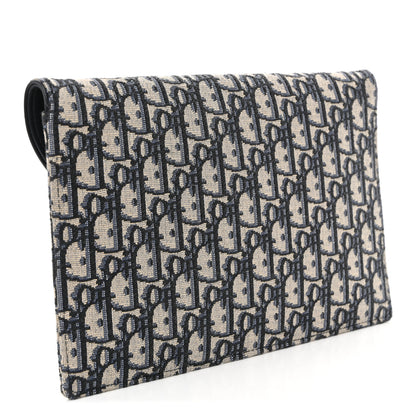 Christian Dior Oblique Saddle Pouch Blue 3 of 11