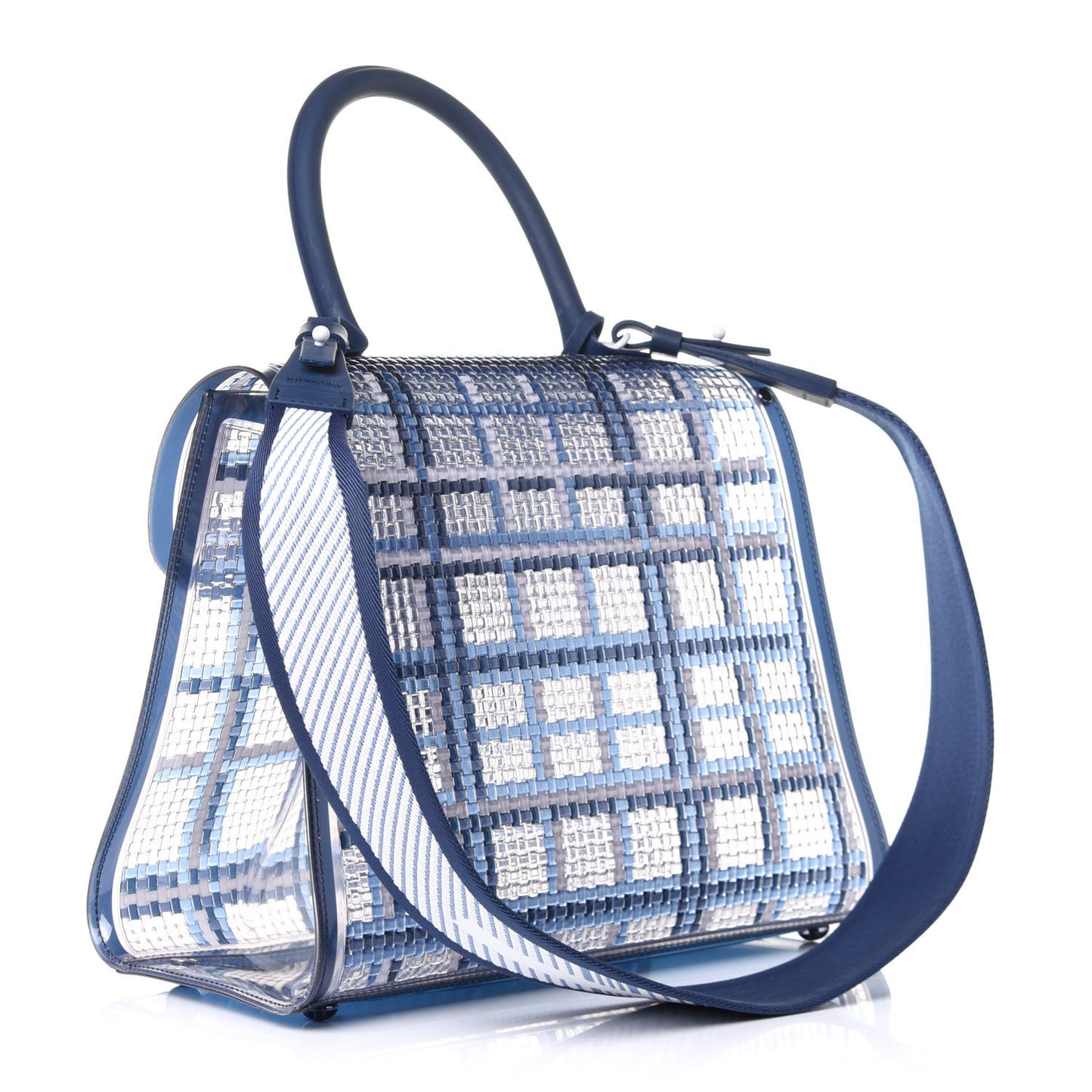Vinyl Gingham The Dreamer MM Brillant Satchel Navy