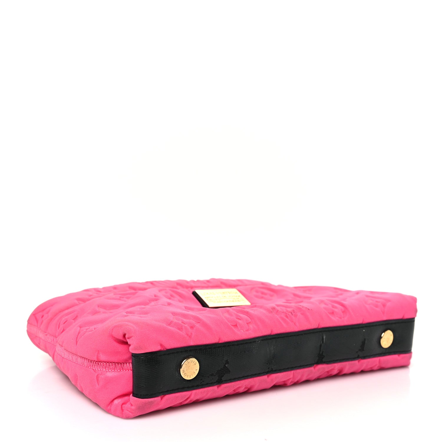 Louis Vuitton Monogram Scuba Clutch Pochette Fuchsia 3 of 12