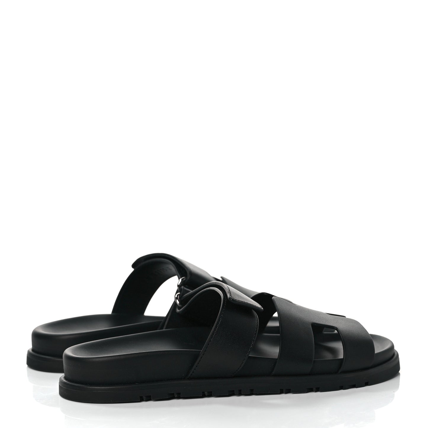 Calfskin Womens Chypre Sandals 38 Black