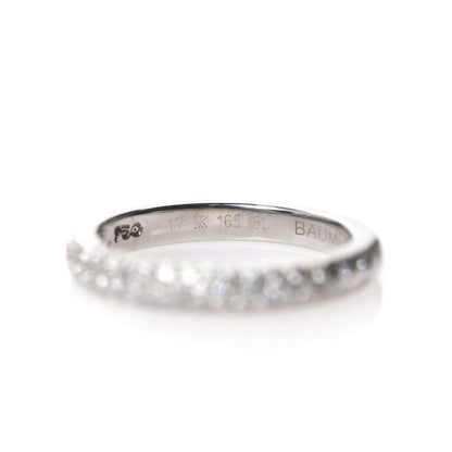 Chanel 18K White Gold Diamond Band Ring 51 5.75 5 of 5
