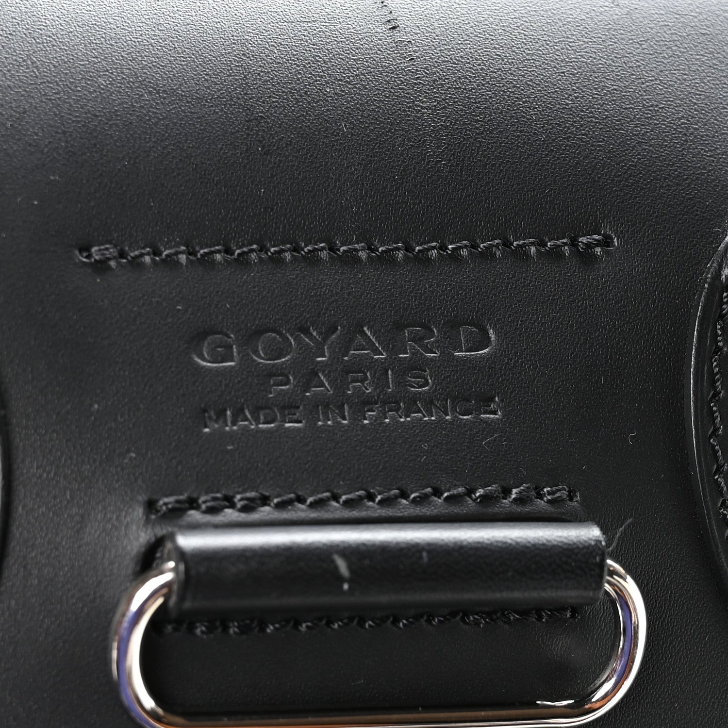 Goyard Goyardine Calfskin Alpin MM Backpack Black 7 of 11