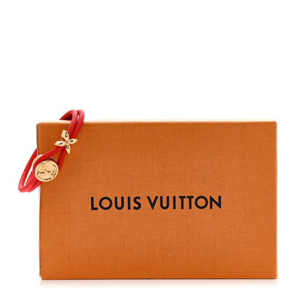 Louis Vuitton Calfskin Keep A Secret Bracelet 17 Red 5 of 5